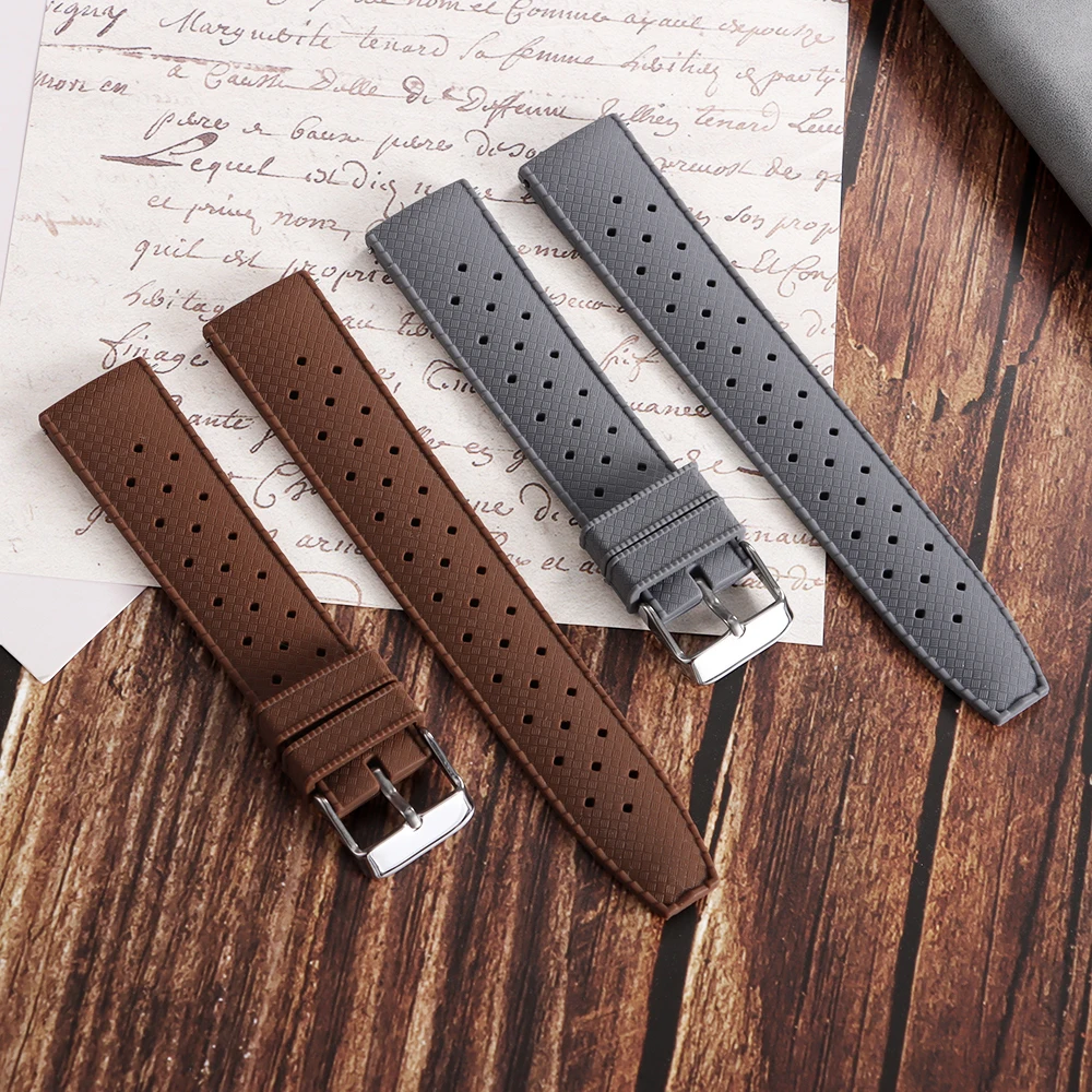 Breathable Premium Silicone Waterproof Watch Strap - Soft Wrist Band Accessories