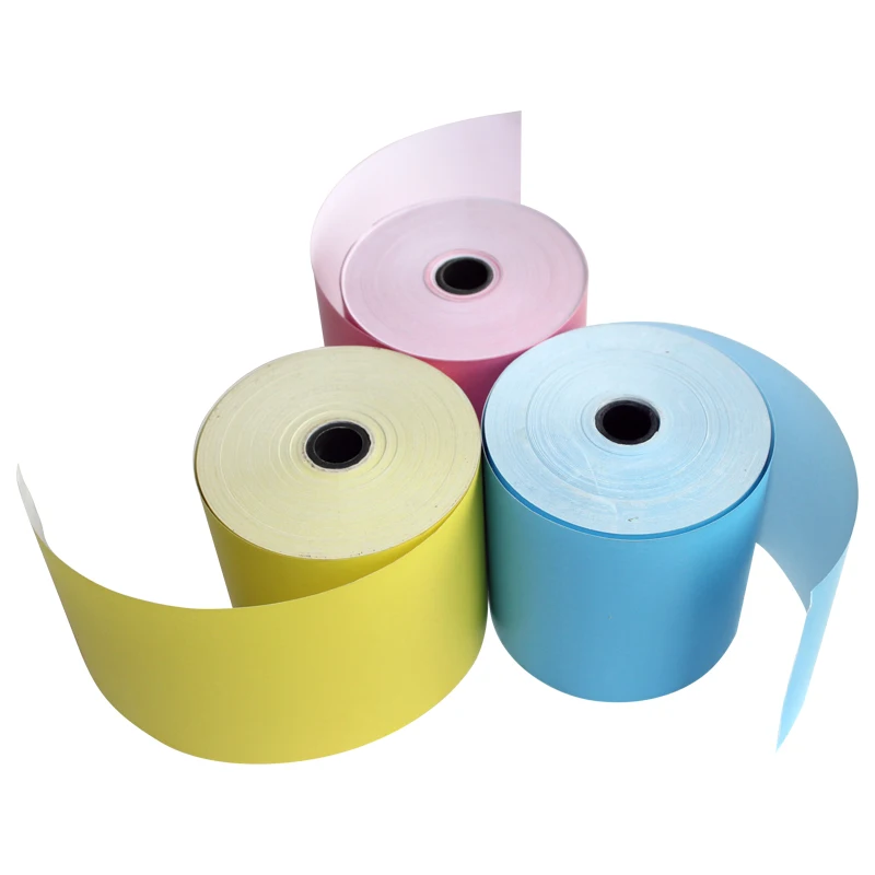 colorful thermal paper 80mm x 80mm coreless mini printing paper roll for mini printer