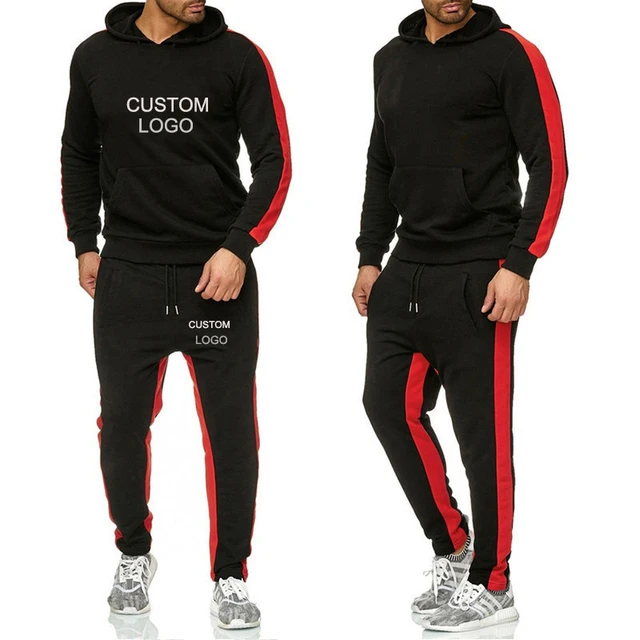 Mens Sweatsuits 2 Piece Hoodie Tracksuit Sets Casual Pants Jogging Suits