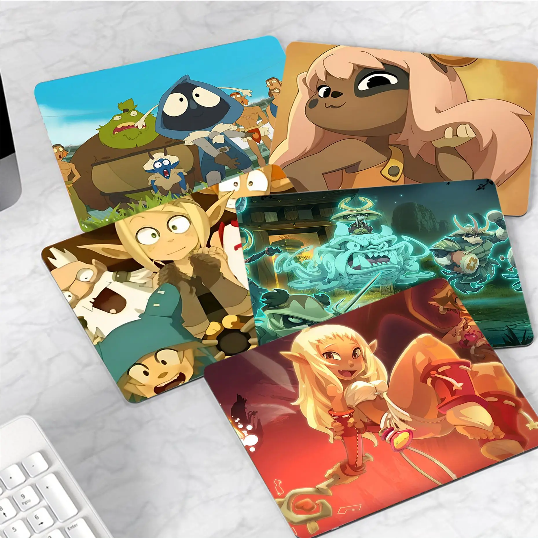 

Dofus Mousepad 25x29cm Small Office Student Gaming Thickened Large Writing Pad Non-slip Cushion Mouse Pad for PC Computer Table