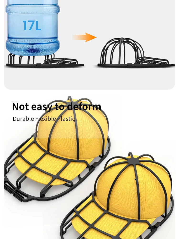 Baseball cap sher anti-deformation kappe schutz gestell für spülmaschinen waschmaschine mütze wasch rahmen kreative haus zubehör – Detail 6