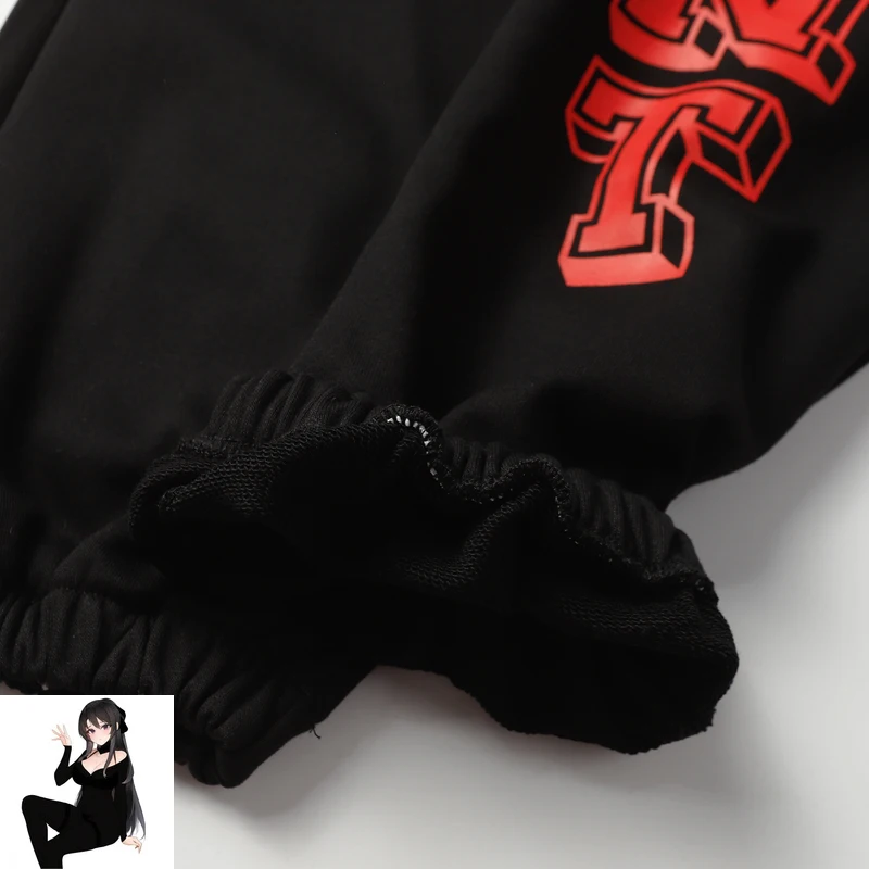Embroidery Tag Saint Michael Angel Print Pattern Track Best Quality Terry Sweatpants Men Women Four Seasons Jogger Trousers Y2k