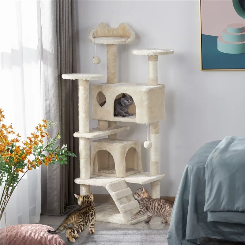 White Cat Tree | White Cat Tower | Best Cat Tree House