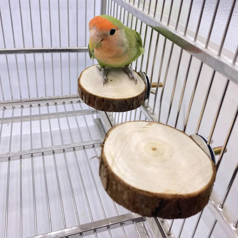 Bird Cage Perches Bird Climbing Toys Natural Wood Pet Parrot Raw Wood Fork Tree Branch Stand Rack Squirrel Bird Hamster Branch Perches Chew Bite Toys Stick