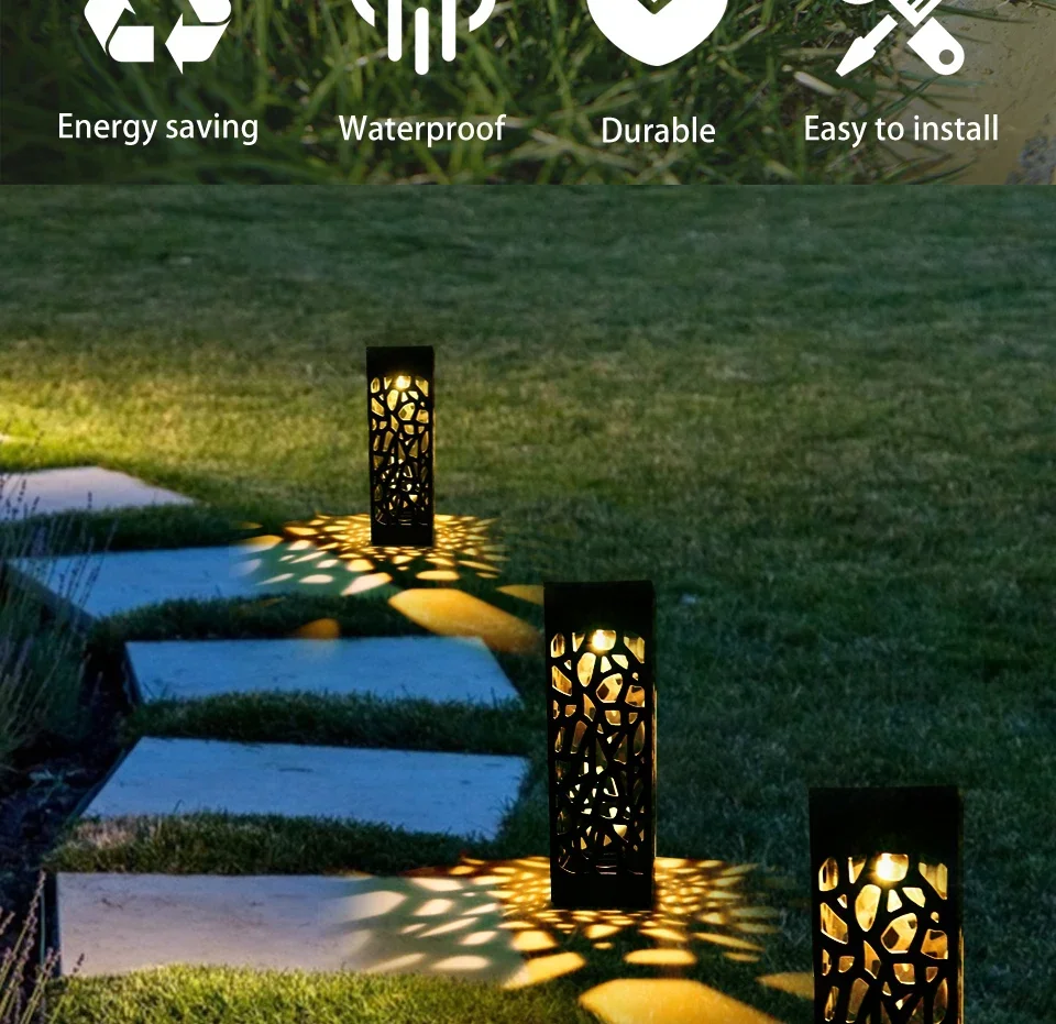 Description Picture 3 of itemSolar Lawn Light Outdoor Solar Powered Buried Path Lights Waterproof Garden Lights For Park Landscape Courtyard Pathway