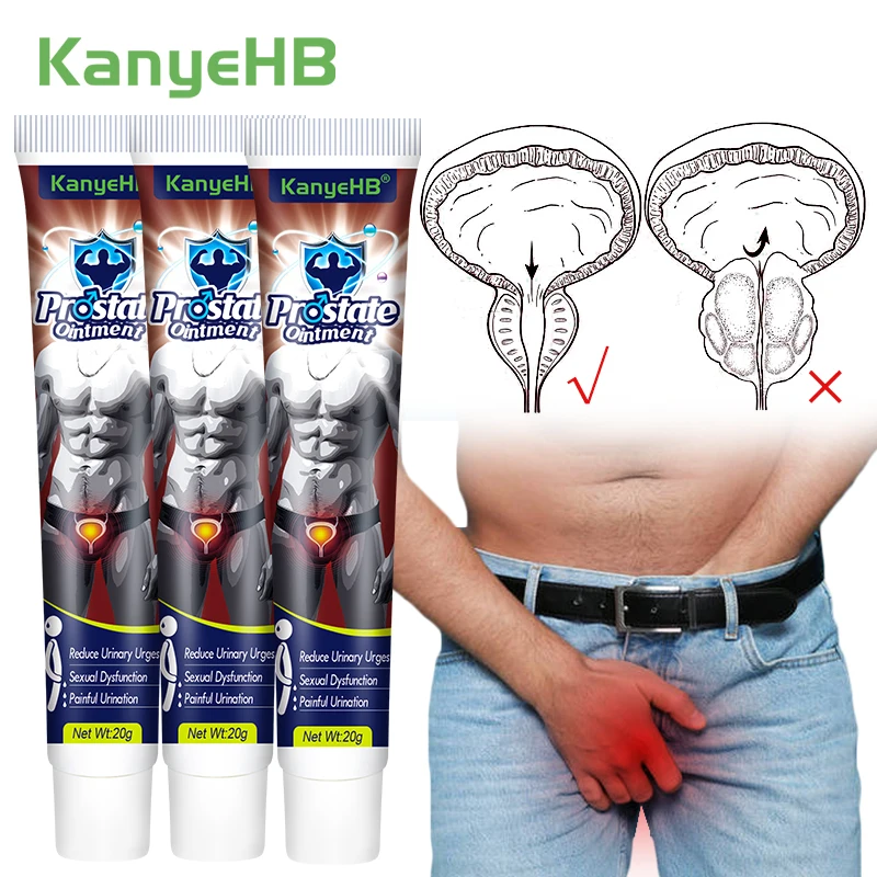 

3Pcs Herbal Prostatitis Ointment Prostate Treatment Man Strengthen Kidney Chinese Medical Cream Relief Urethritis Dysuria A960