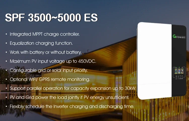 

Es Growatt Spf Growatt солнечная плита Hybrid 5000 ES Growatt Spf 5000ES 5000W инвертор