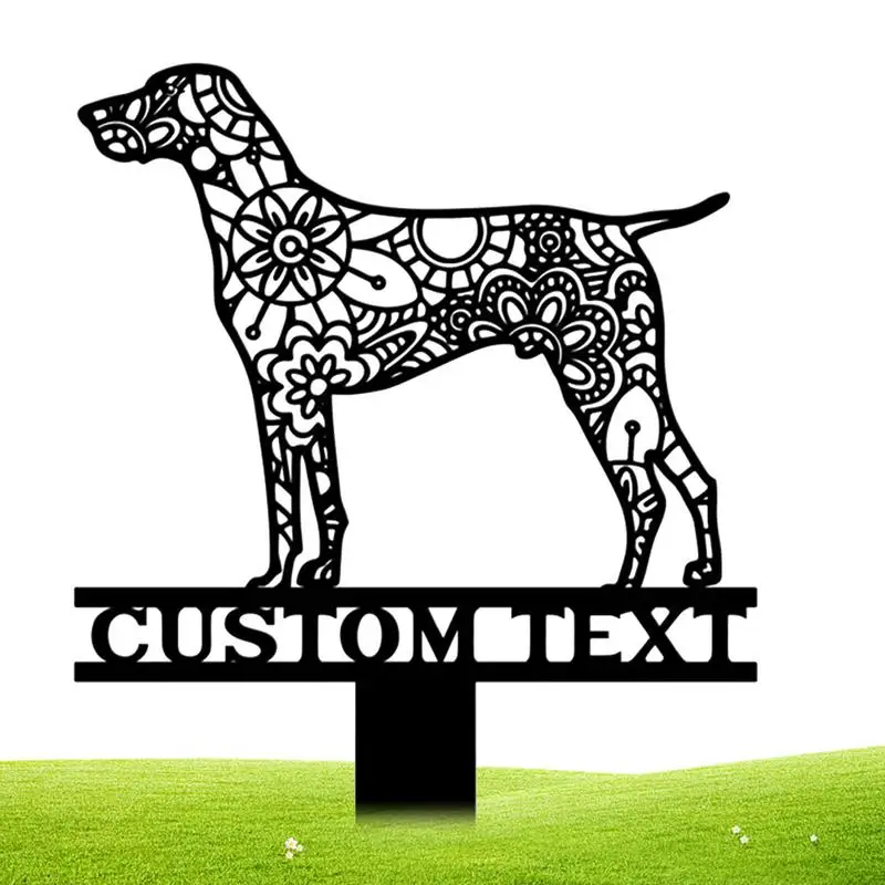 

Dog Yard Stake Metal Animal Silhouette Statue Garden Decoration Sculpture Garden Dog Stake Animal Silhouette Statue For Backyard