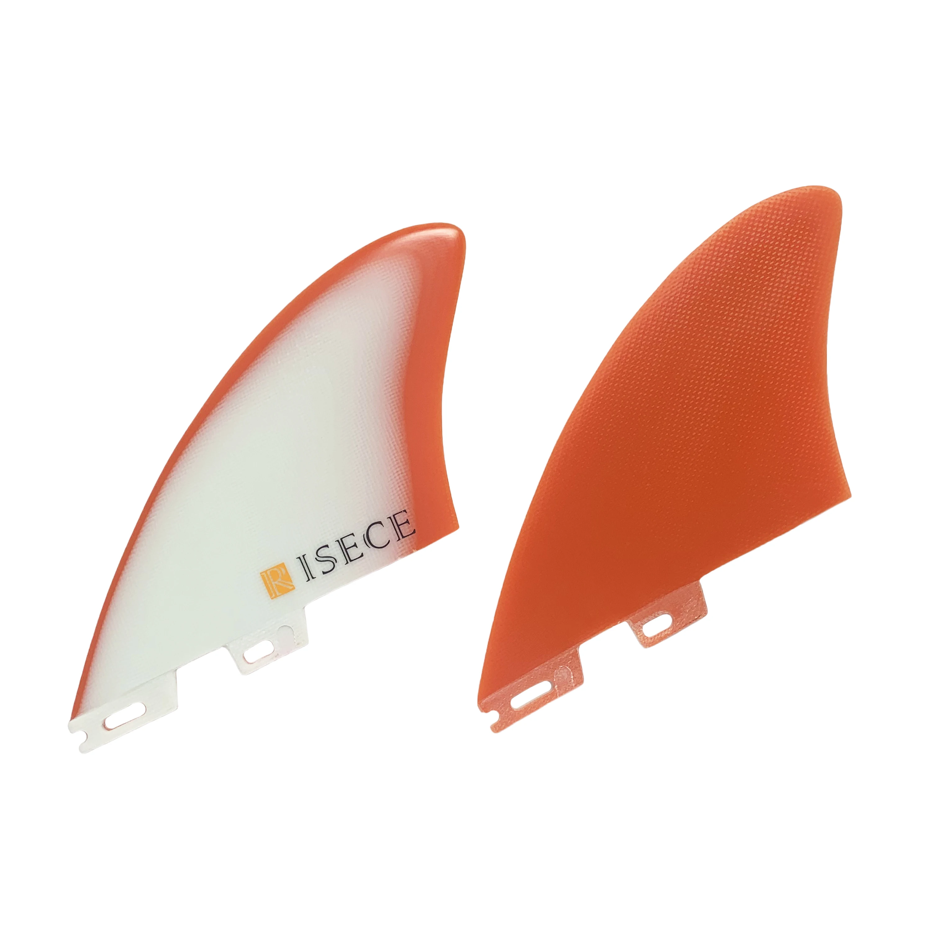 RISECE FCS 2 GFK Fiberglass Surfboard Twin Fins Single Tab Surfboard Keel Fins