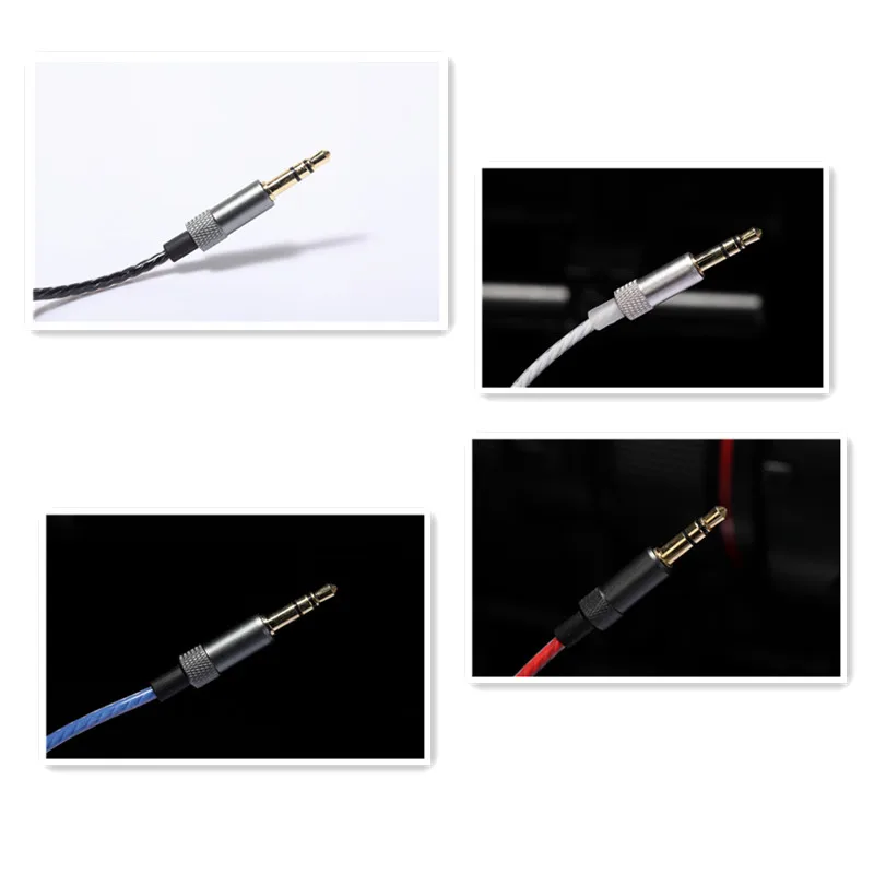 DIY PVC OFC Audio Cable 3.5 to 2.5mm HiFi Headset 1.2M For AKG K420