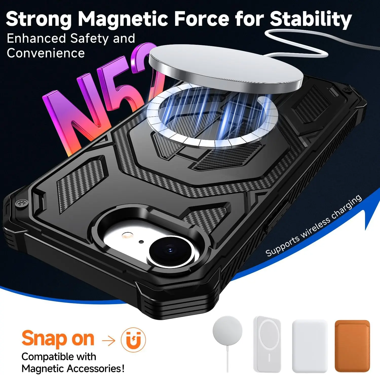 Magnetic Military-Grade Shockproof Protective Phone Case