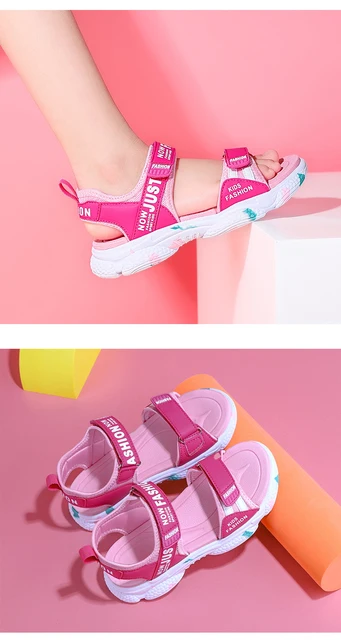 Sandales Pour Filles Été Semelle Souple Mode Fleur De Perle Décorée Chaussures De Plage Pour Bébé Et Enfants Confortables Légères