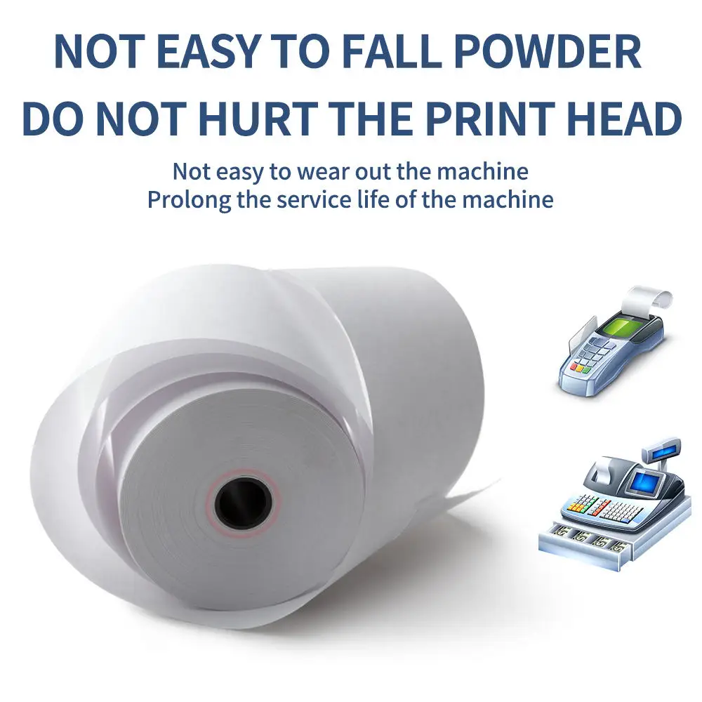 Thermal Receipt Paper Rolls Thermal Cash Register Paper For Mini Bluetooth POS Printer 10Rolls