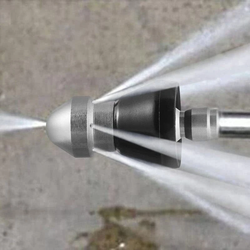 Cleaning machine high-pressure bullet nozzle municipal sewage pointed pipe dredging cleaning nozzle 2