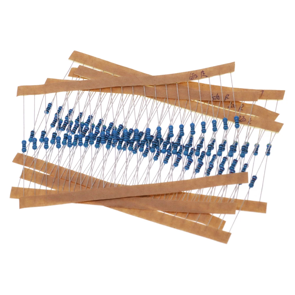 1/4W Resistance 1% Metal Film Resistor Pack Assorted Kit 30 Kinds Each 10/20pcs 600pcs/Set 1K 10K 100K 220ohm 1M 300pcs/Set metal film resistor metal film resistors