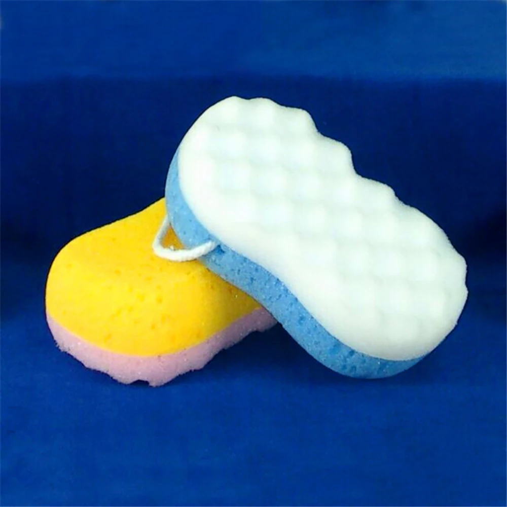 Soft Bath Sponge Body Scrub Bast Wisp Massage Brush Body Washcloth Skin