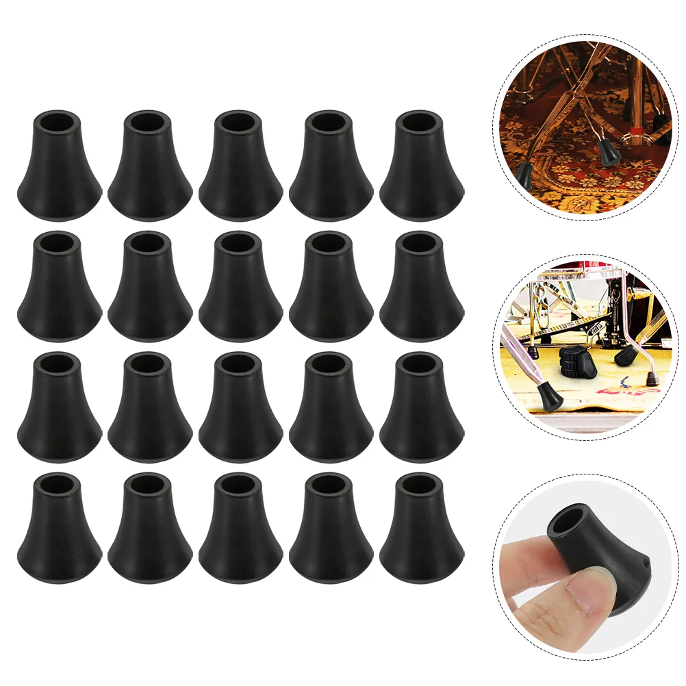 

20pcs Drum Set Rubber Feet Drum Floor Protectors Drum Replacement Feet Drum Leg Protectors