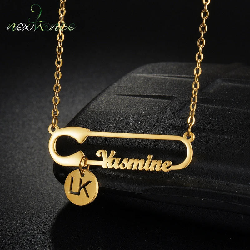 Amazon.com: Gold Initial Necklaces for Women Girls, Paperclip Chain Dainty  Letter Necklace A - Z Pendant, Trendy Personalized Everyday Jewelry,  Monogram Name Teen Gift, 18k Plated Rose Gold Silver Christmas Gift :