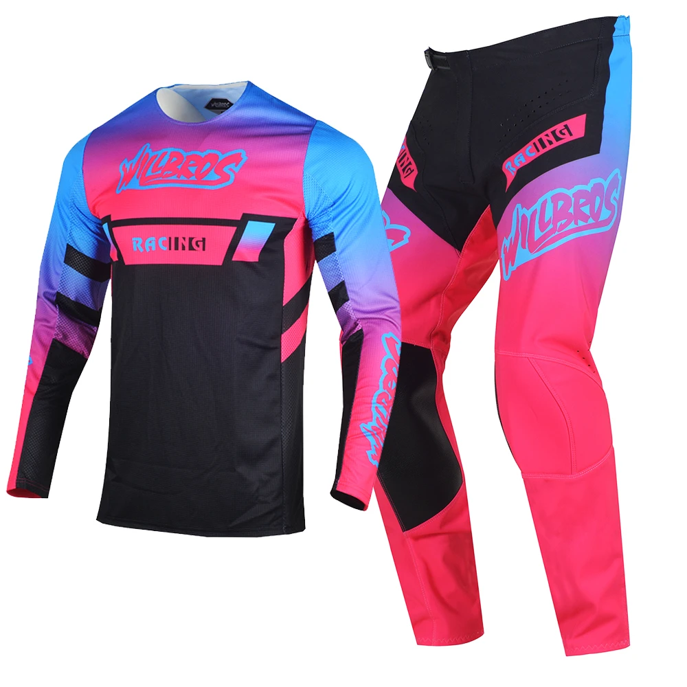 Willbros MX Jersey Pants Combo 180 360 Gear Set for motocross gear set mens cycling suit