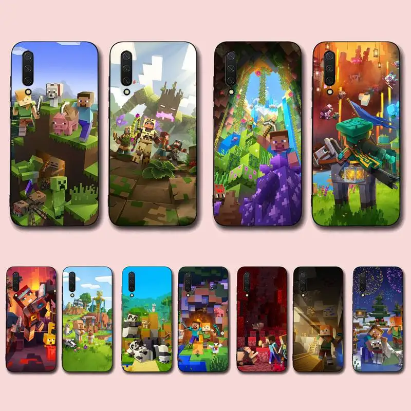 

Game Mine And C-Crafts Phone Case For Xiaomi Mi 5X 8 9 10 11 12 lite pro 10T PocoX3pro PocoM3 Note 10 pro lite