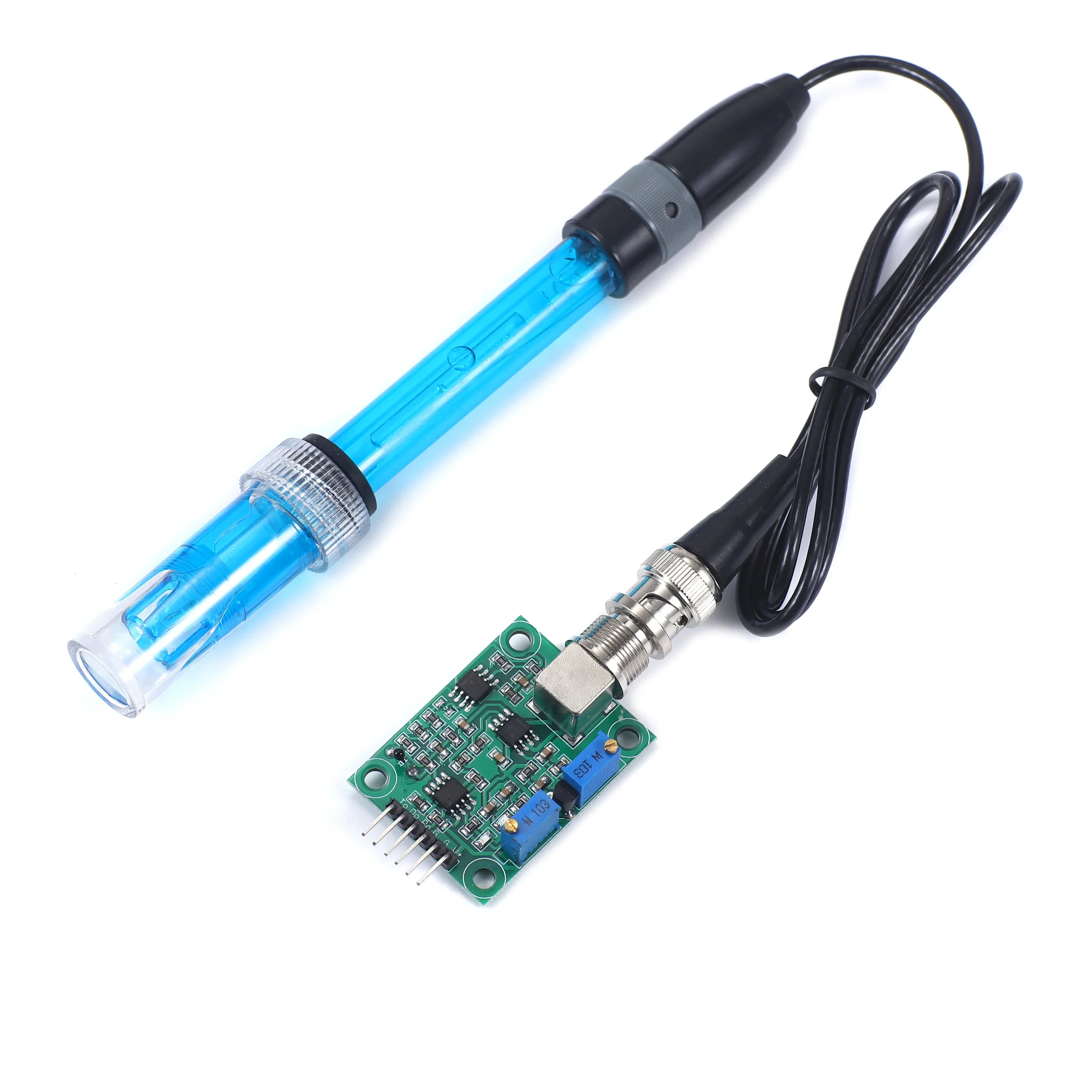 액체 PH 값 감지 레귤레이터 센서 모듈 모니터링 제어 미터 테스터 + Arduino PH 0-14 용 BNC PH 전극 프로브