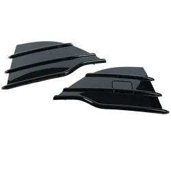 Chrome Front Bumper Grille Cover with Fog Light Frame Trim (Left and Right)