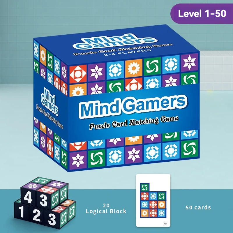 Çocuklar için 3D Şekil Eşleştirme Yapboz Seti – Uzamsal Mantık Eğitimi için Eğitici STEM Oyuncak |   Ebeveyn-Çocuk Etkileşimli Oyunu