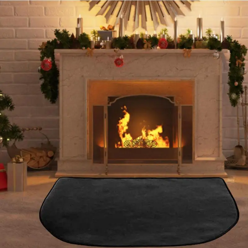 

Fire Wall Carpett Fireproof Fireplace Hearth Rug Non Slip Protection Floor Mat Flame Resistant Pad Fireplace Fireproof Mat