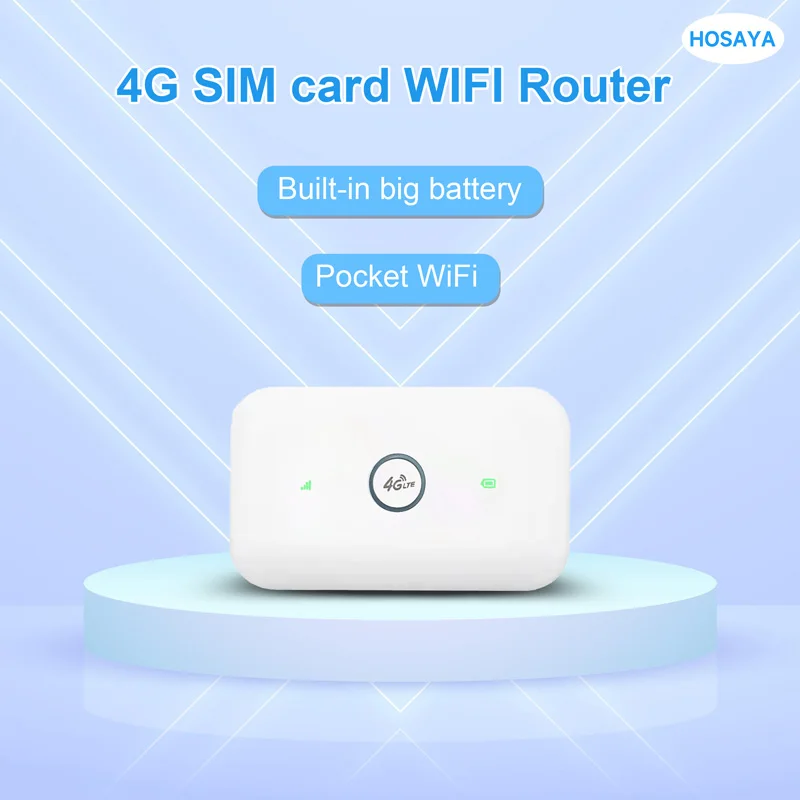 Router 4G Wireless Lte Wifi Modem Sim Card Router Mifi Pocket Hotspot Batteria Integrata Wifi Portatile