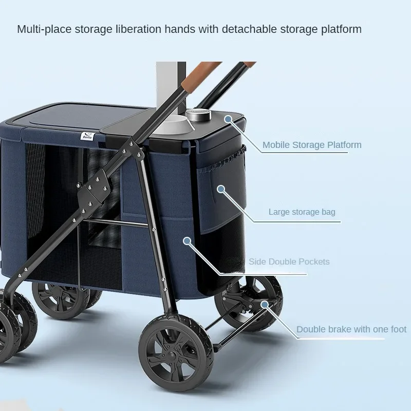 Large Multifunction Pet Stroller 5