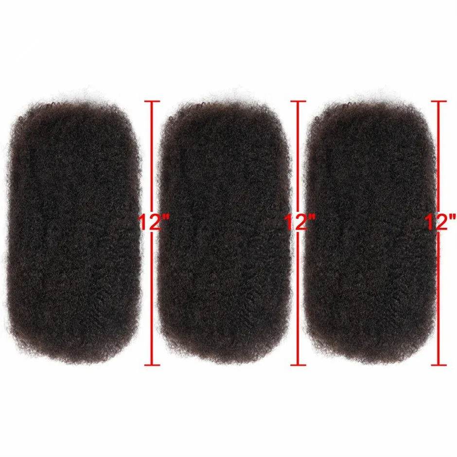 Brazilian Remy Hair Afro kinky Curly Bulk Human Hair For Braiding 1 Bundle 30g/pc Natural Color Braids Hair No Weft 2
