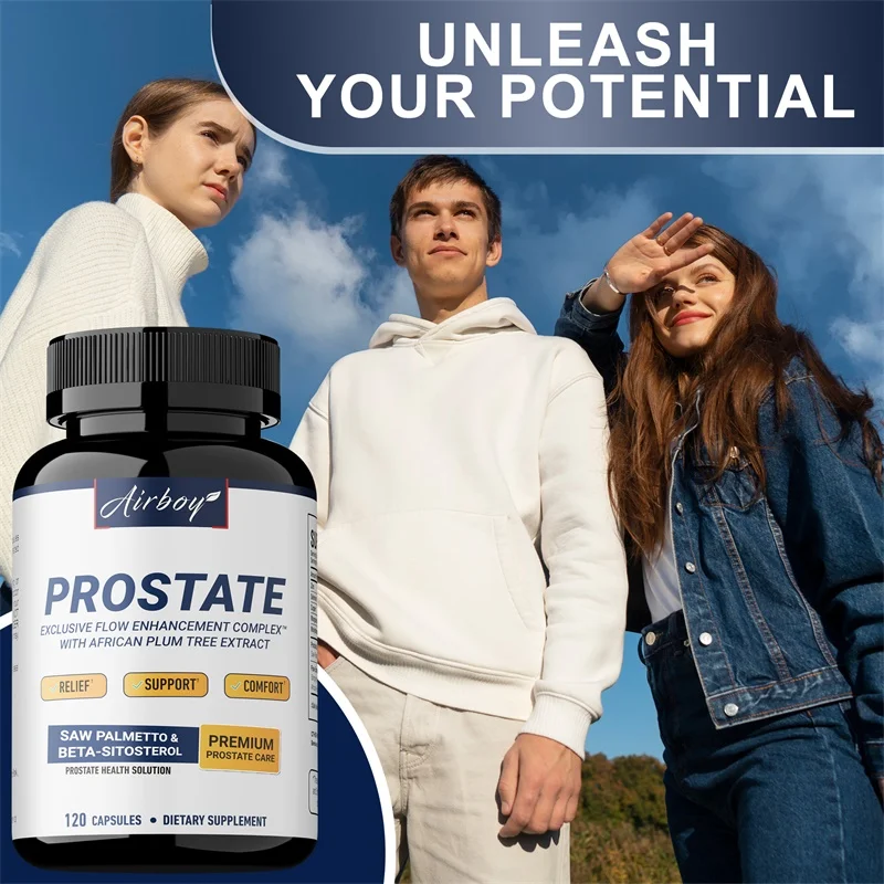 Men's Prostate Capsules With Saw Palmetto, Improve Performance, Relieve Bladder & Urination Problems, Reduce Toilet Trips