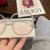 Pink Powder Blusher Myopia Glasses Fashion Korean Oversized Gradual Eyeglasses Anti Blue Light Blocking Computer Eyewear Diopter 2
