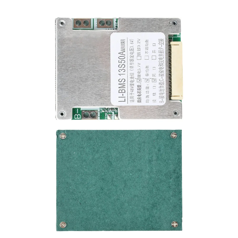 BMS 13S 48V 50A 18650 Li-ion Lithium Battery Pack Protection PCB Board Electronics For Electric Car Battery Car Balance Vehicle - 4