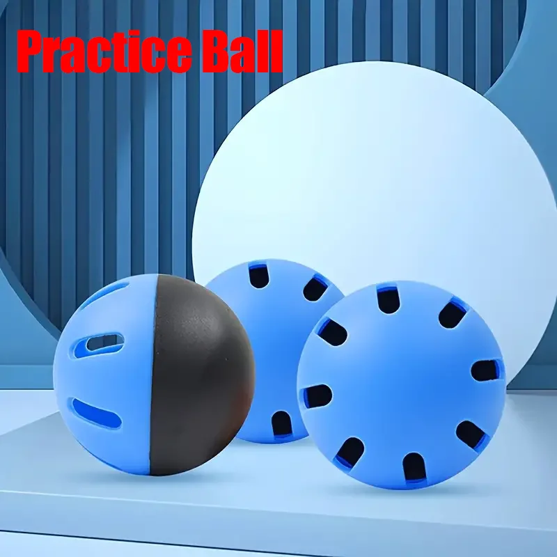 12 Pcs Baseball Soft Practice Balls Perforated Training Balls 2.91 Inches (74mm) For Outdoor Training Eva Hollow Ball Hole Ball baseball balls baseball training equipment