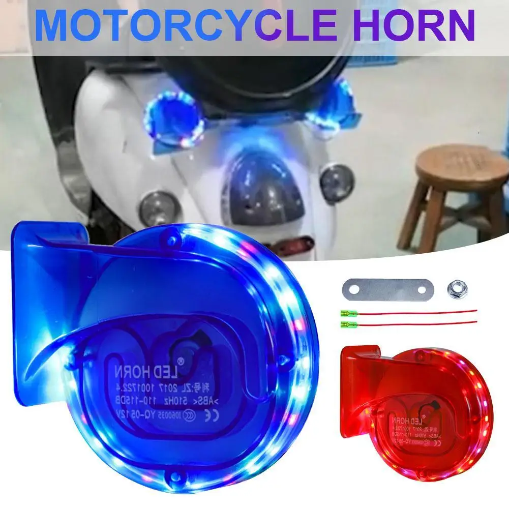 

Motorcycle Horn Waterproof Dustproof For Cars Motorbikes Horn Loud Signal Car Snail Electric Air Horn Auto Replacement Part