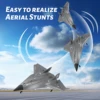 SR72 RC Plane 2.4G 4CH RC Fighter With Concealed Culvert Design FX9672 RC Airplane Powerful Motors RTF Aircraft Boys Toys 4