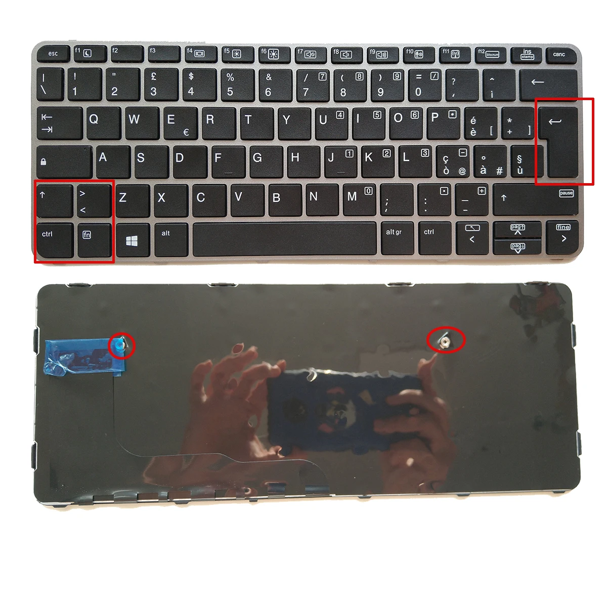 Włoski Laptop klawiatura do HP EliteBook 820 G3 725 G3 828 G3 6037 b0113006 V151426AK1IT 813302-061 srebrna ramka układ