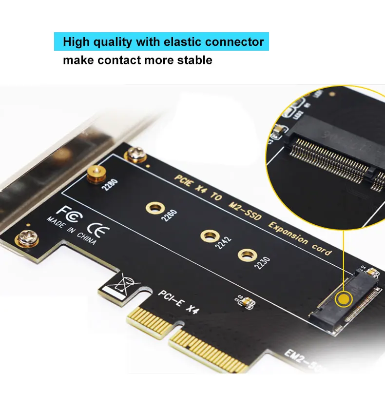 Eficiente livre freigh m.2 nvme ssd ngff