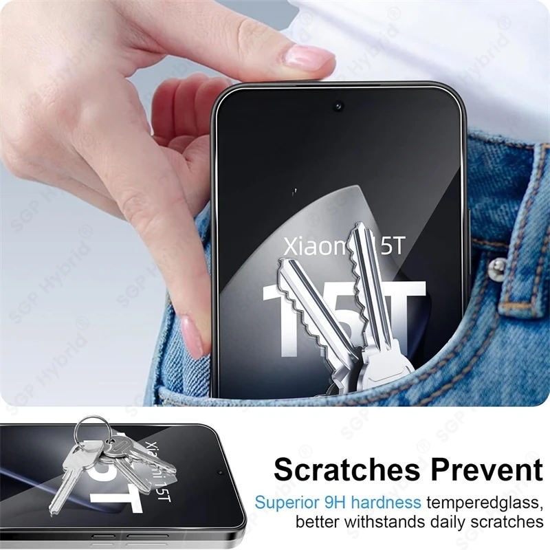 3-Pack Premium 9H Tempered Glass Screen Protector Sheets