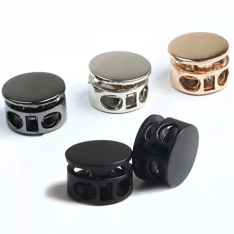 10Pcs Metal Cord Lock Stopper Rope Toggle Clamp Clip Buckle Lanyard End Fastener Backpack Clothing Garments Sewing Accessories