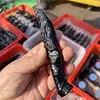 Natural Black Obsidian Dagger Carving Decoration Healing Crystal Reiki Figurine Quartz Gemstone Ornament Gift 1PCS 2