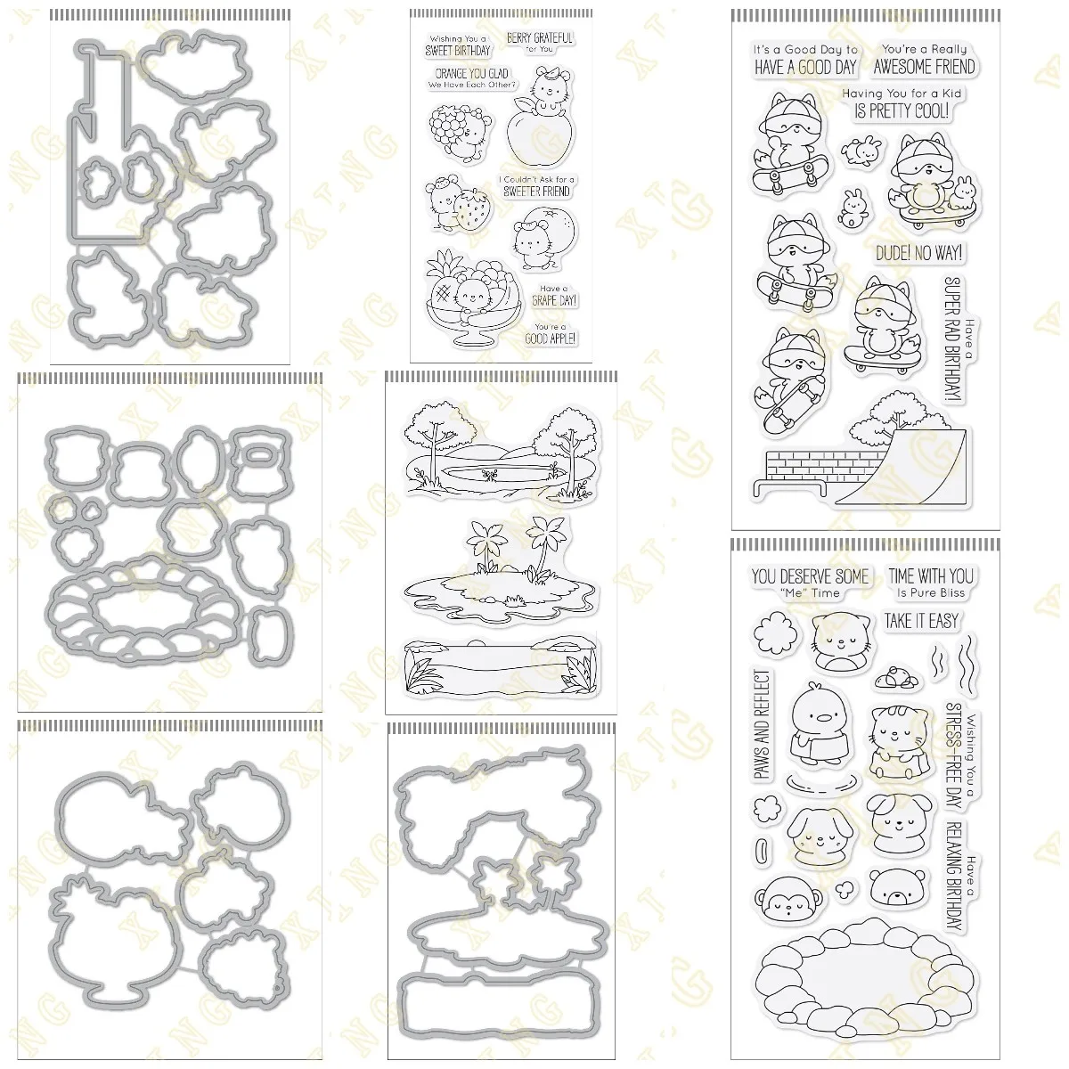 カッティングダイ　ダイとスタンプのセット　11 カッティングダイ ダイとスタンプのセット 11