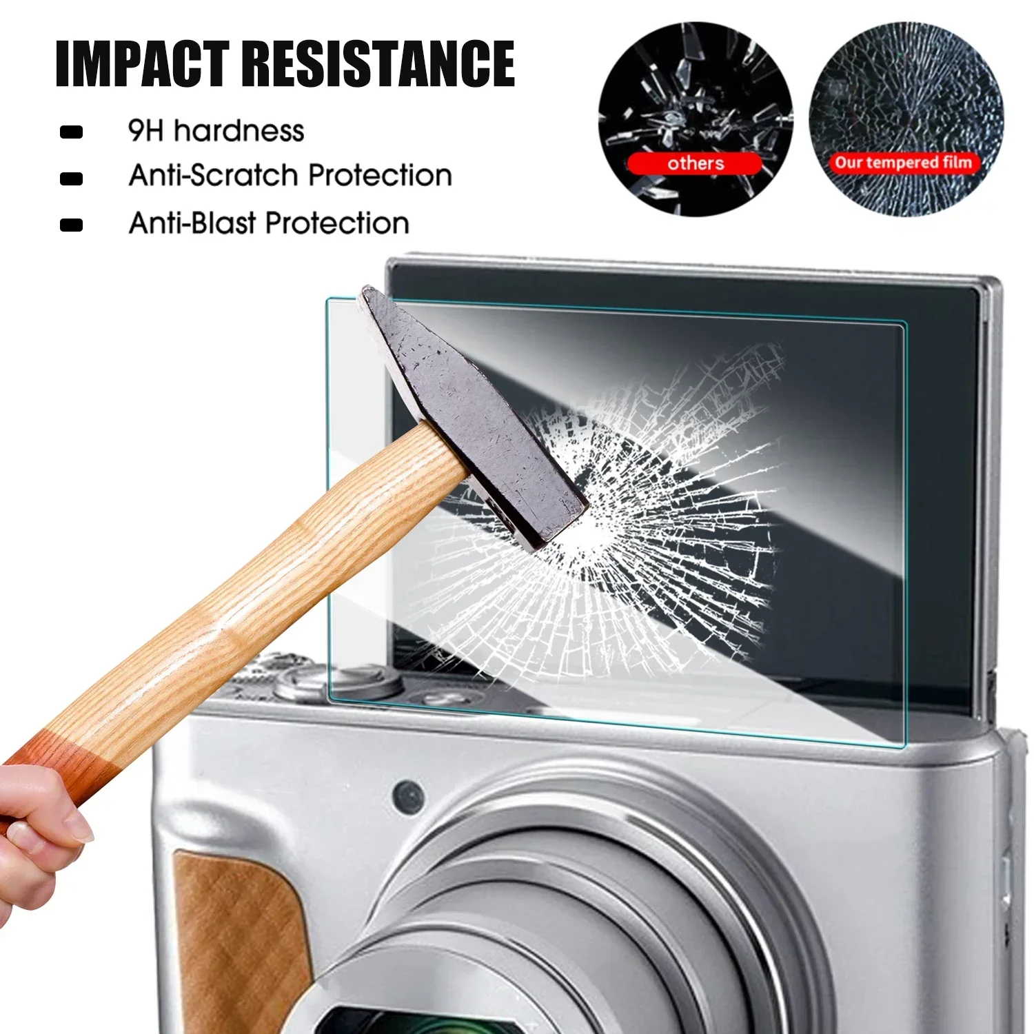 Screen Protector Tempered Glass For CANON SX740 SX730 Video Camera Clear 9H Anti-Scratch Protective Film Glass