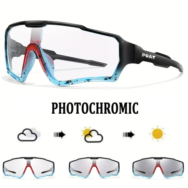 POAT tout nouveau Style lunettes de soleil photochromiques sport hommes femmes vtt vélo lunettes de vélo cyclisme pêche lunettes de course 1