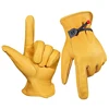1 Pair Welding Glove Soft Sensitive Work Drivers Gloves Gardening Motorcycle Household Work Cowhide Leather Safety Working Glove 1