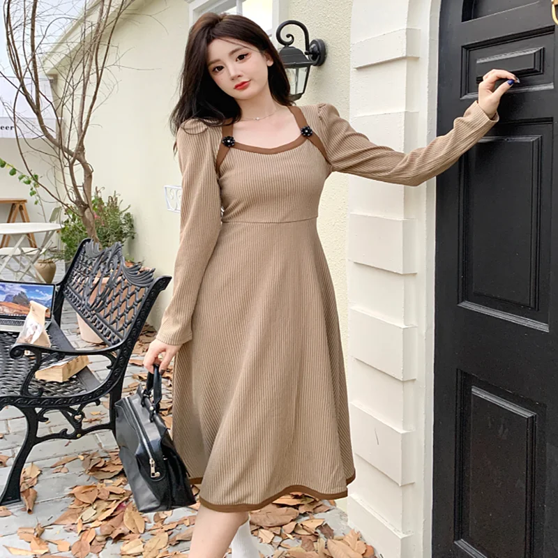 

2023 New One-piece Large Women's Dress Versatile Fat Mm Fashionable And Slim Free Shipping