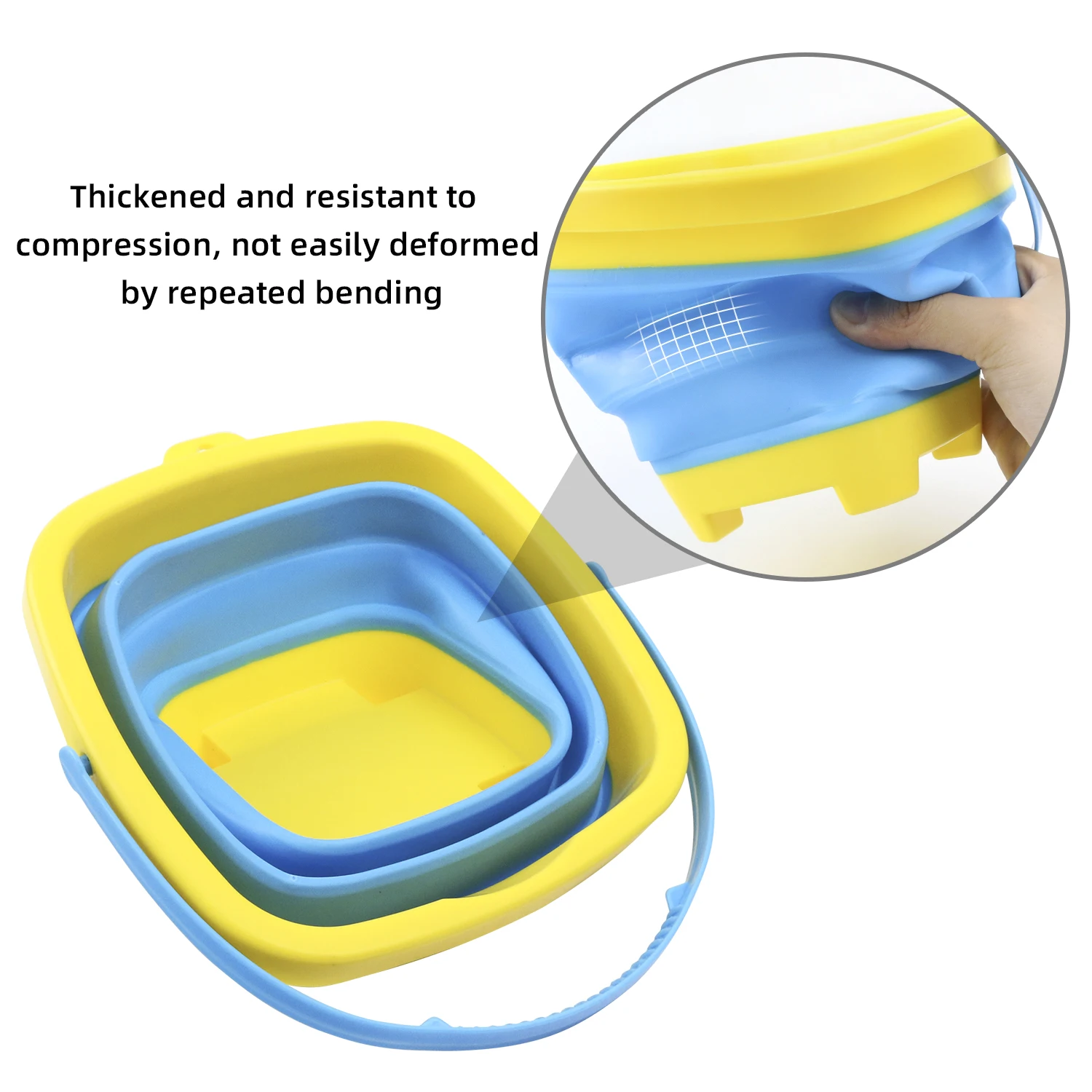 Foldable water bucket and sand bucket, children's beach water play and sand carrying bucket, promoting parent-child interaction 4