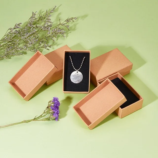 24 Uds. De Cajas Cuadradas De Cartón Para Joyería Con Ponja En El Interior Para Joyería, Pulsera, Collar, Colgant, Anillo, Manualidad, Cumpleaños - AliExprs 15