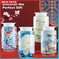Three-Dimensional Flower Vase Puzzle Creative DIY 3D Puzzle Vase Waterproof Bottles for Arranging Flowers Home Decoration Gift 1